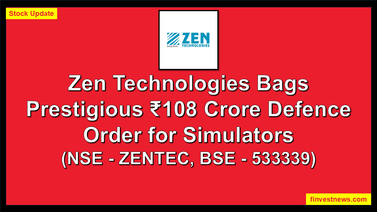 Zen Technologies Bags Prestigious ₹108 Crore Defence Order for Simulators